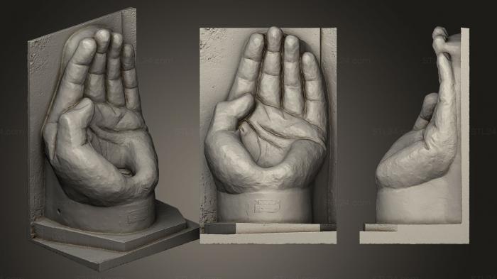 Статуэтки и статуи разные (Рука, STKR_0208) 3D модель для ЧПУ станка